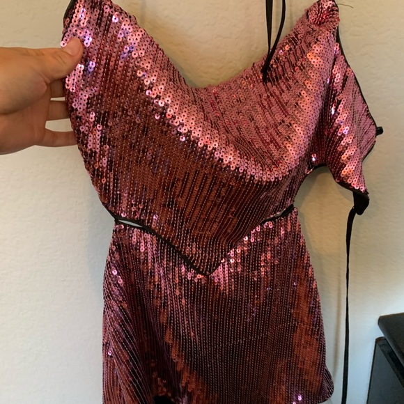 X by NBD Pink Sequin Mini Dress - Picture 5 of 8
